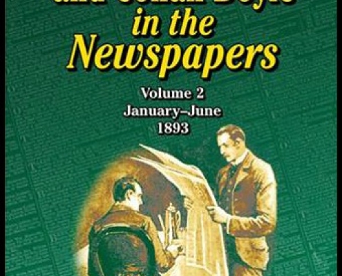 Book cover of Sherlock Holmes and Conan Doyle in the Newspapers, Volume 2: January-June 1893.