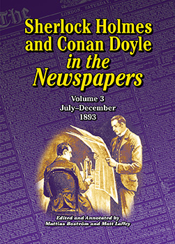 Book cover for Sherlock Holmes and Conan Doyle in the Newspapers volume 3.