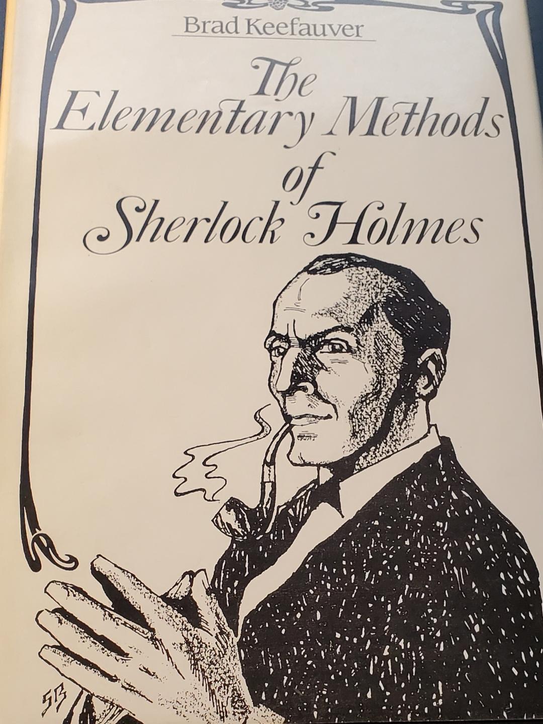 Book cover The Elementary Methods of Sherlock Holmes.